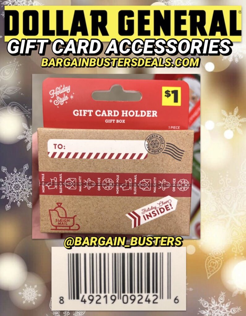 Gift Card Accessories Visuals Dollar General Bargain Busters Deals